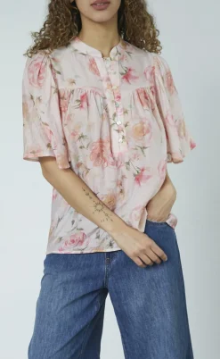 Love & Divine Bluse - Love1123-8 - Coral Flower