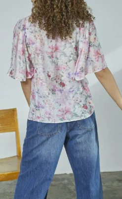 Love & Divine Bluse - Love1123-7 - Pastel Flower