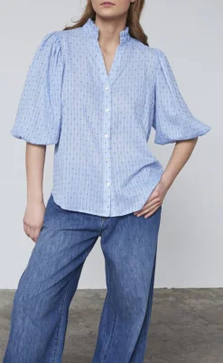 Love & Divine Bluse - Love456-7 - Blue Dot