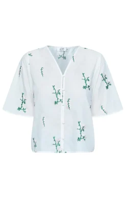 Love & Divine Bluse - Love1375-1 - Cream/Flower