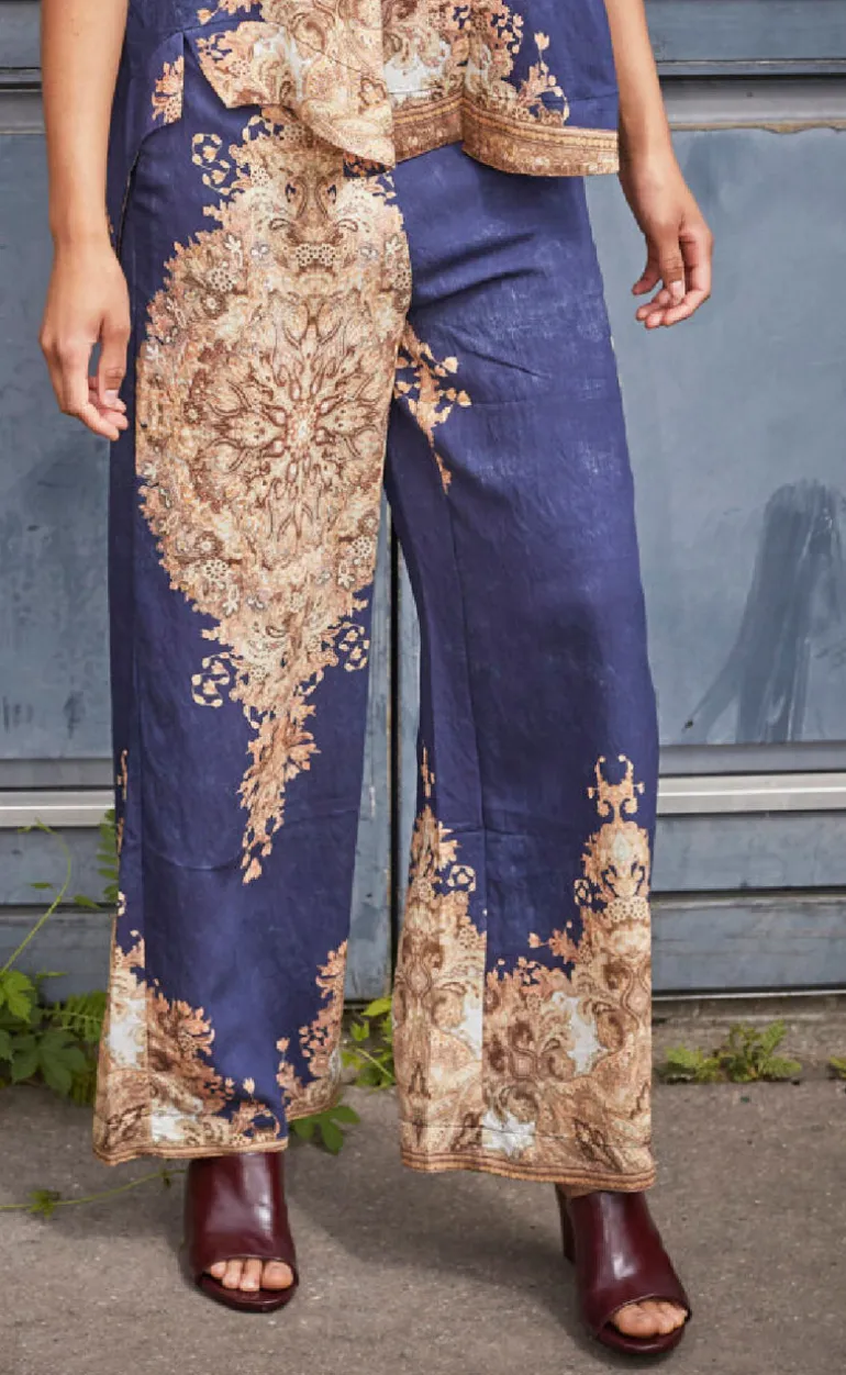 Love & Divine Bukser - Love1176-5 - Navy/Paisley