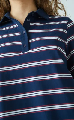Love & Divine Kjole - Love1349 - Navy/Stripe