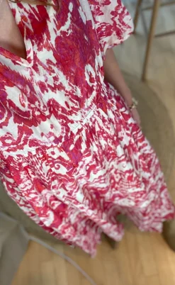 Love & Divine Kjole - Love1340-1 - Red Ethnic