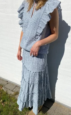 Love & Divine Nederdel - Love1326 - Blue/White Stripe