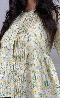 Love & Divine Skjorte - Love1372 - Yellow Flower