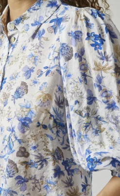 Love & Divine Skjorte - Love436-14 - Blue Flower