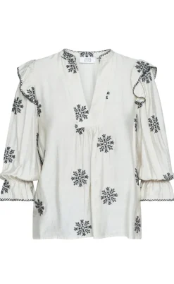 Love & Divine Skjorte - Love1347 - Bamboo/Black Flower