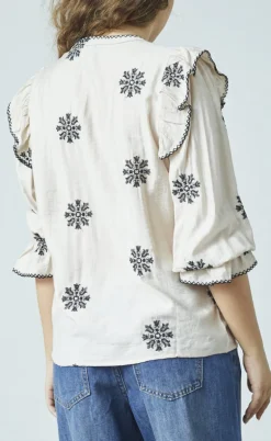 Love & Divine Skjorte - Love1347 - Bamboo/Black Flower