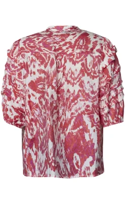 Love & Divine Skjorte - Love1336-1 - Red Ethnic
