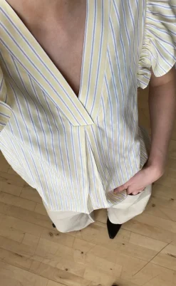 Love & Divine Top - Love1382 - Banana/Stripe