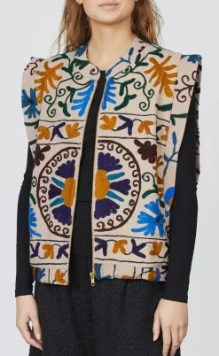 Love & Divine Vest - Love1252  -  Sand Multi