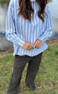 Luxzuz Bluse - Christella - Brunnera Blue