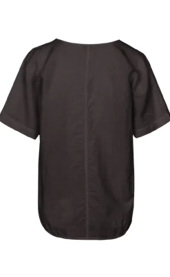 Luxzuz Bluse - Helily - Choco Lux