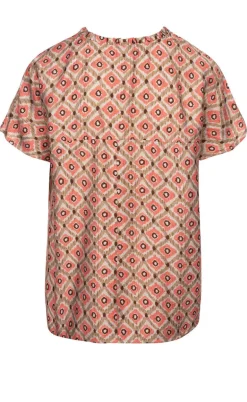 Luxzuz Bluse - Maritoana - Hot Coral