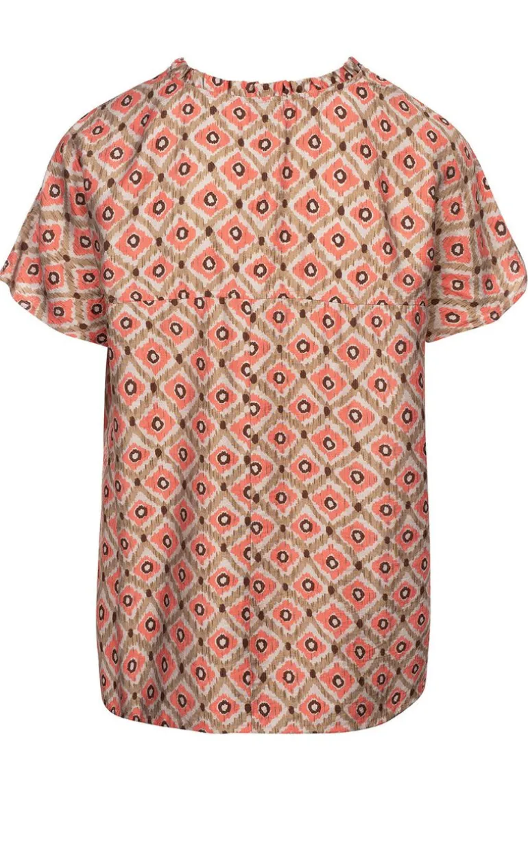Luxzuz Bluse - Maritoana - Hot Coral