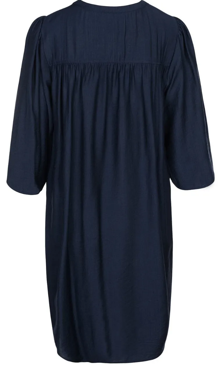 Luxzuz Kjole - Carolat - Navy Blue