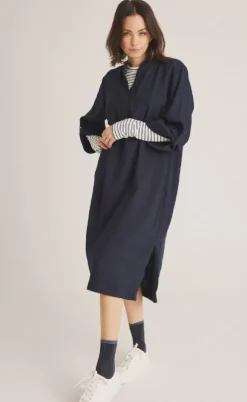 Luxzuz Kjole - Josia - Navy Blue