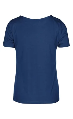 Luxzuz T-shirt - Klaudine - Navy Blue