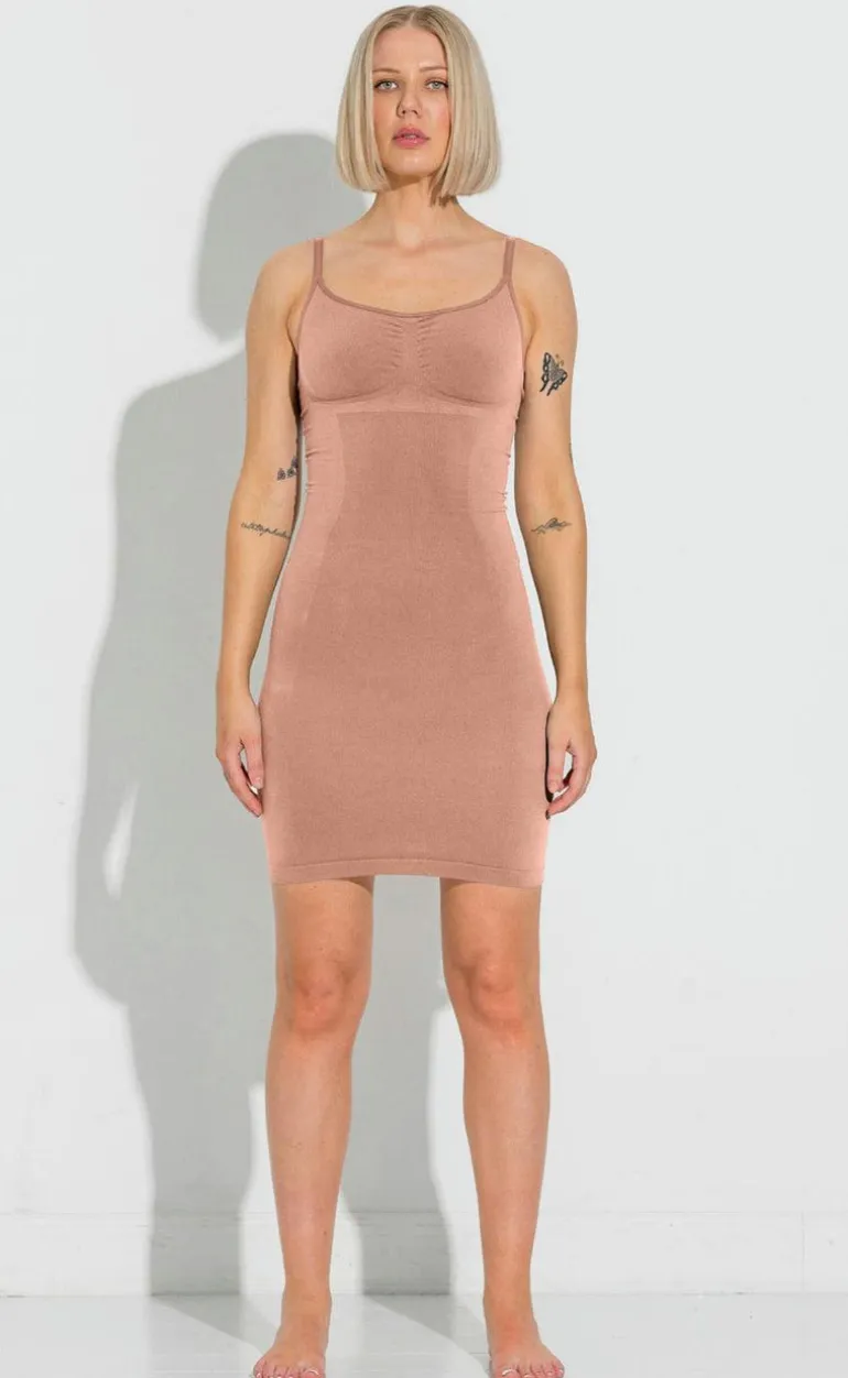 Lykkeland Ateliér Kjole - Slip - Tan