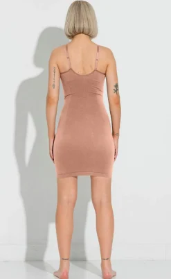Lykkeland Ateliér Kjole - Slip - Tan