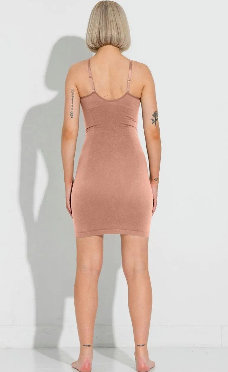 Lykkeland Ateliér Kjole - Slip - Tan