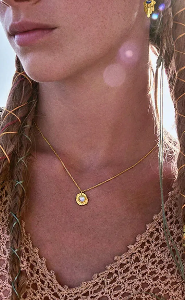 Maanesten Halskæde - Astra - Gold Colour