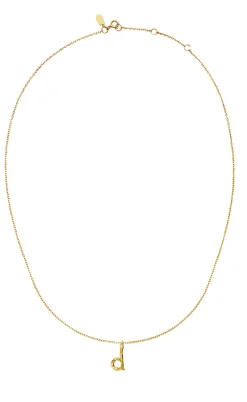 Maanesten Halskæde - D Alphabet - Gold Colour