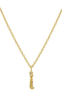 Maanesten Halskæde - I Alphabet - Gold Colour
