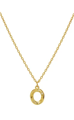 Maanesten Halskæde - O Alphabet - Gold Colour