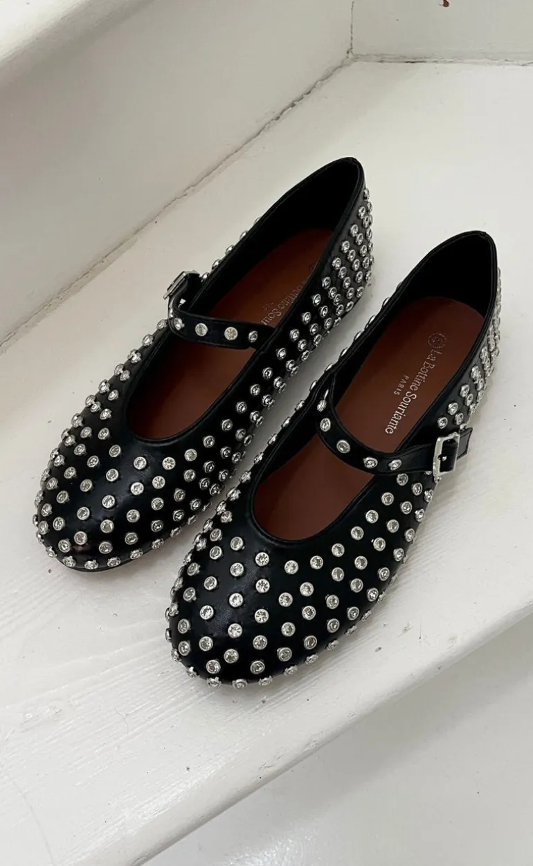 Marta Du Chateau Ballerina - Rhinestone - Black