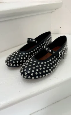 Marta Du Chateau Ballerina - Rhinestone - Black