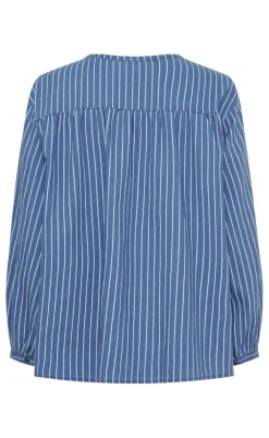 Marta Du Chateau Bluse - Eulalie - Medium Blue