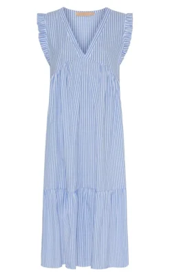 Marta Du Chateau Kjole - Elma - Blue Stripe