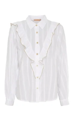 Marta Du Chateau Skjorte - Laurette - White/Beige