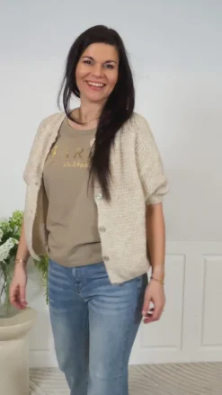 Marta Du Chateau T-shirt - Jeanette - Sand