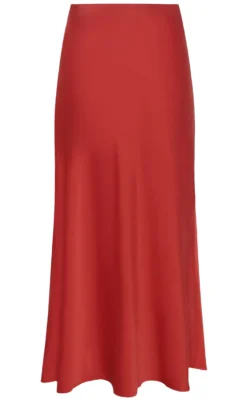 Moves Nederdel - Gebry Satin - Fiery Red