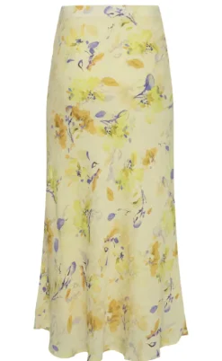 Moves Nederdel - Gebry Satin - Pastel Yellow