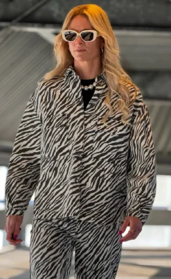 Moves Skjorte - Noliana Zebra Denim - Black