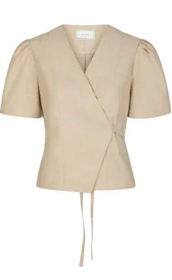 Neo Noir Bluse - Simoni Stripe - Sand