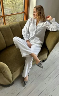 Neo Noir Bukser - Sonar Linen - White