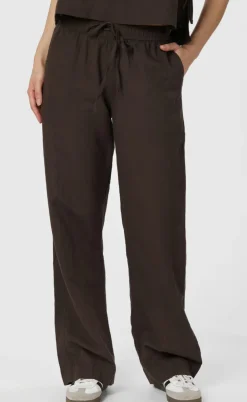 Neo Noir Bukser - Sonar Linen - Dark Brown