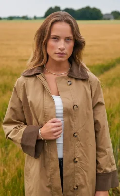 Neo Noir Frakke - Anneli - Khaki