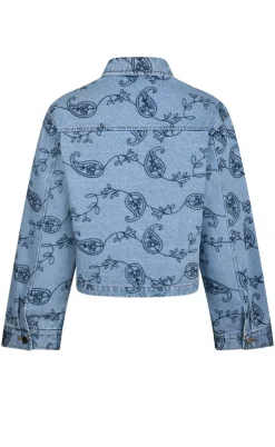 Neo Noir Jakke - Emilia Embrodiery - Blue