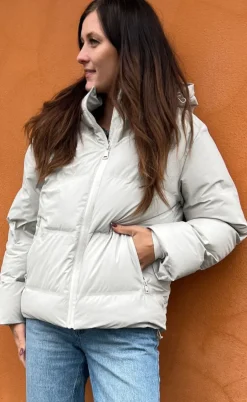 Neo Noir Jakke - Fox Puffer - Ivory