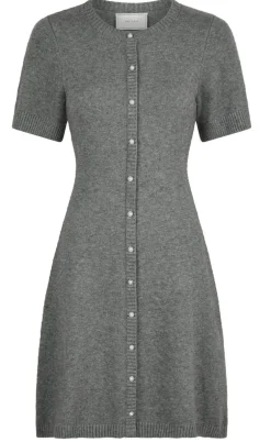 Neo Noir Kjole  - Elise - Dark Grey Melange