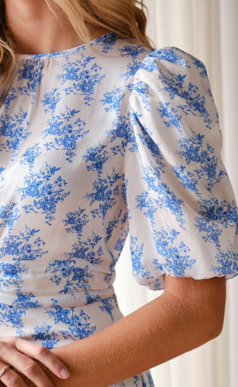 Neo Noir Kjole - Kikka Wild Rose - Light Blue