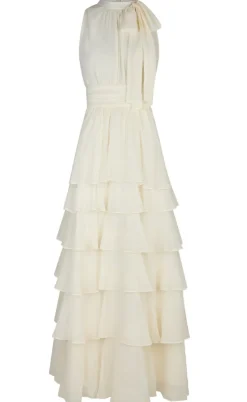Neo Noir Kjole - Marli Chiffon - Light Yellow