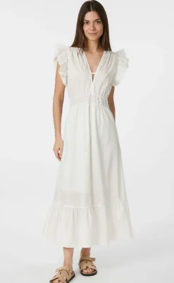 Neo Noir Kjole - Pollana Poplin - White