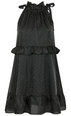 Neo Noir Kjole - Rida Bedazzled - Black