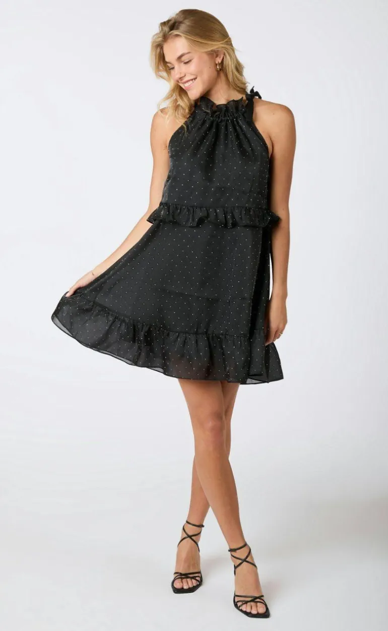 Neo Noir Kjole - Rida Bedazzled - Black